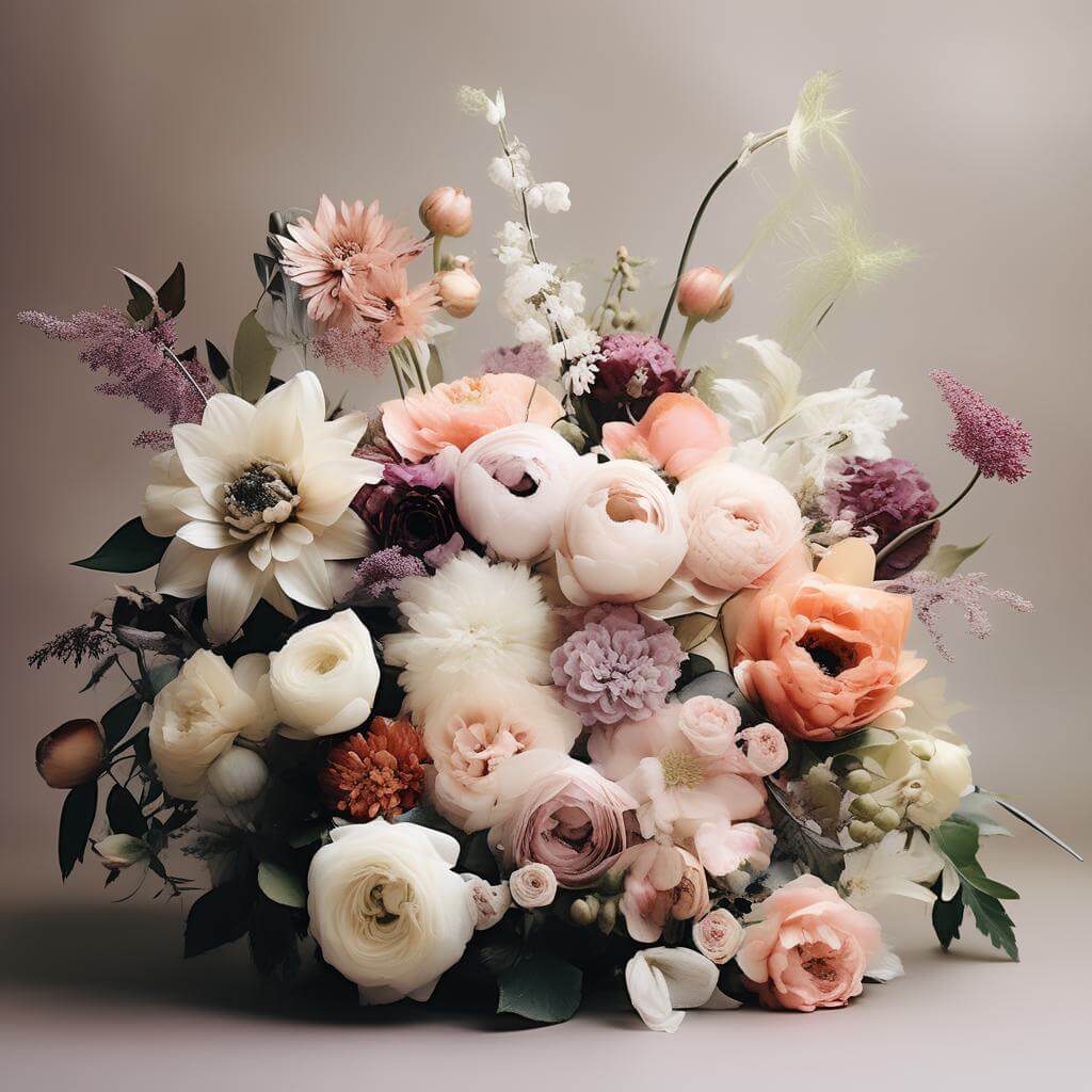 Florist at work in Flower Oasis