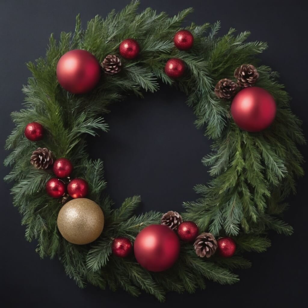 Festive Holiday Wreath