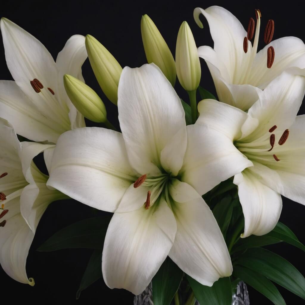 Classic White Lily Bouquet