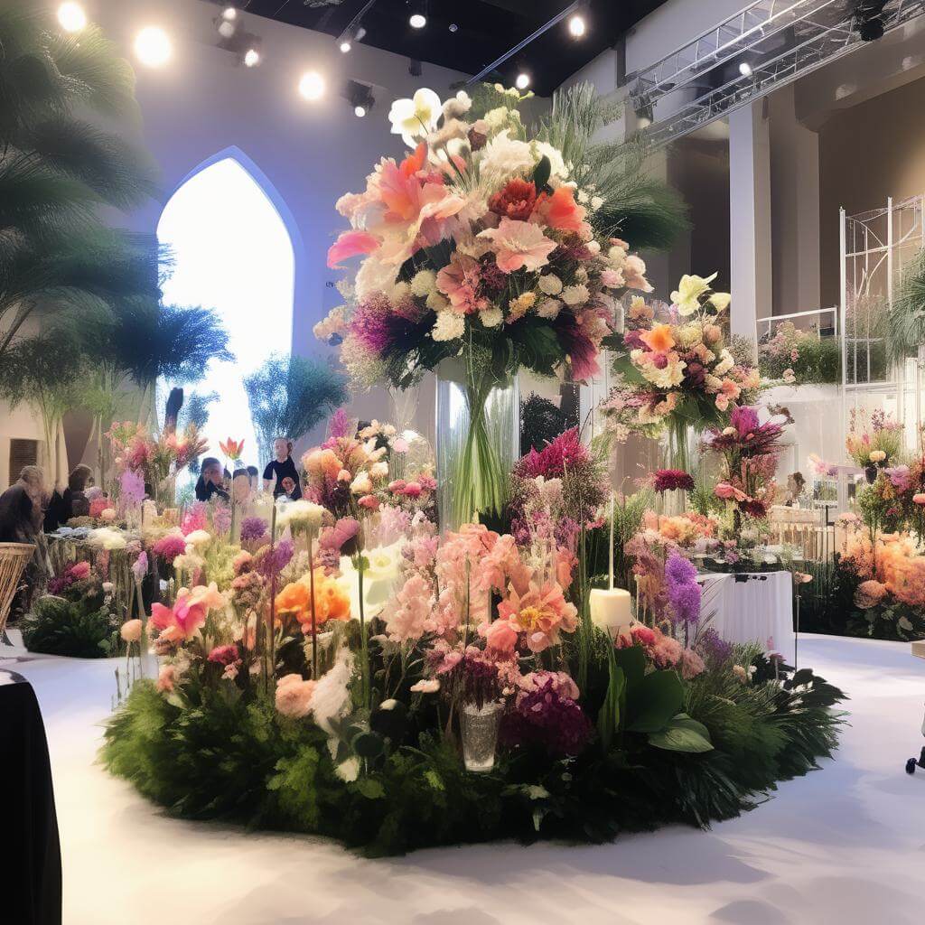 Floral event setup by Flower Oasis